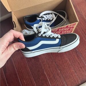 Vans Black and White Youth Sneakers